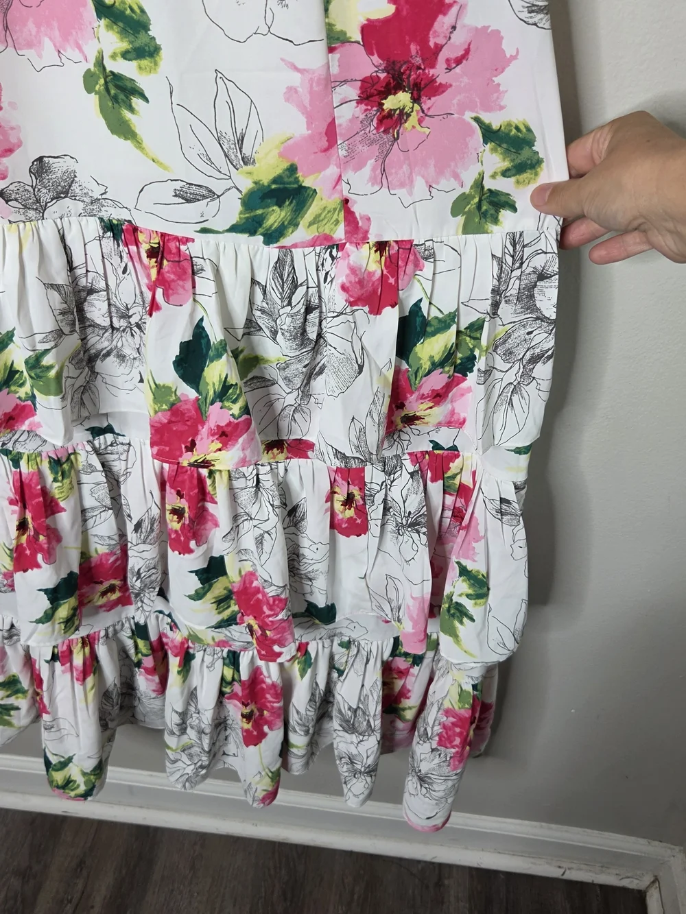 Abercrombie & Fitch Drama Ruffle Tiered Maxi Dress